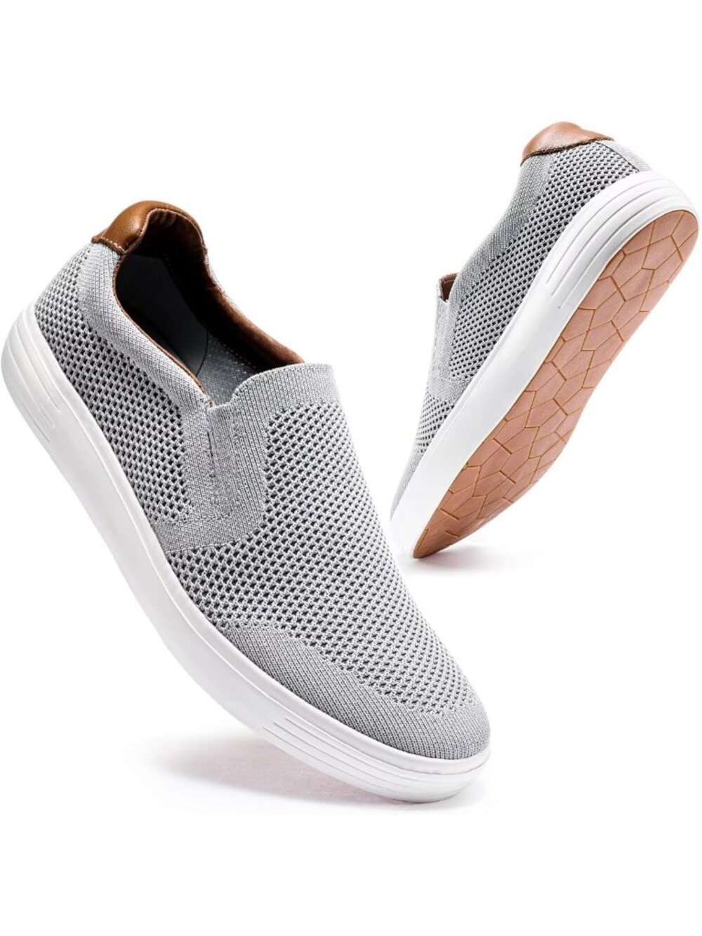 Men's Casual Knit Slip-On Walking Shoes | Lightweight, Breathable & Comfortable